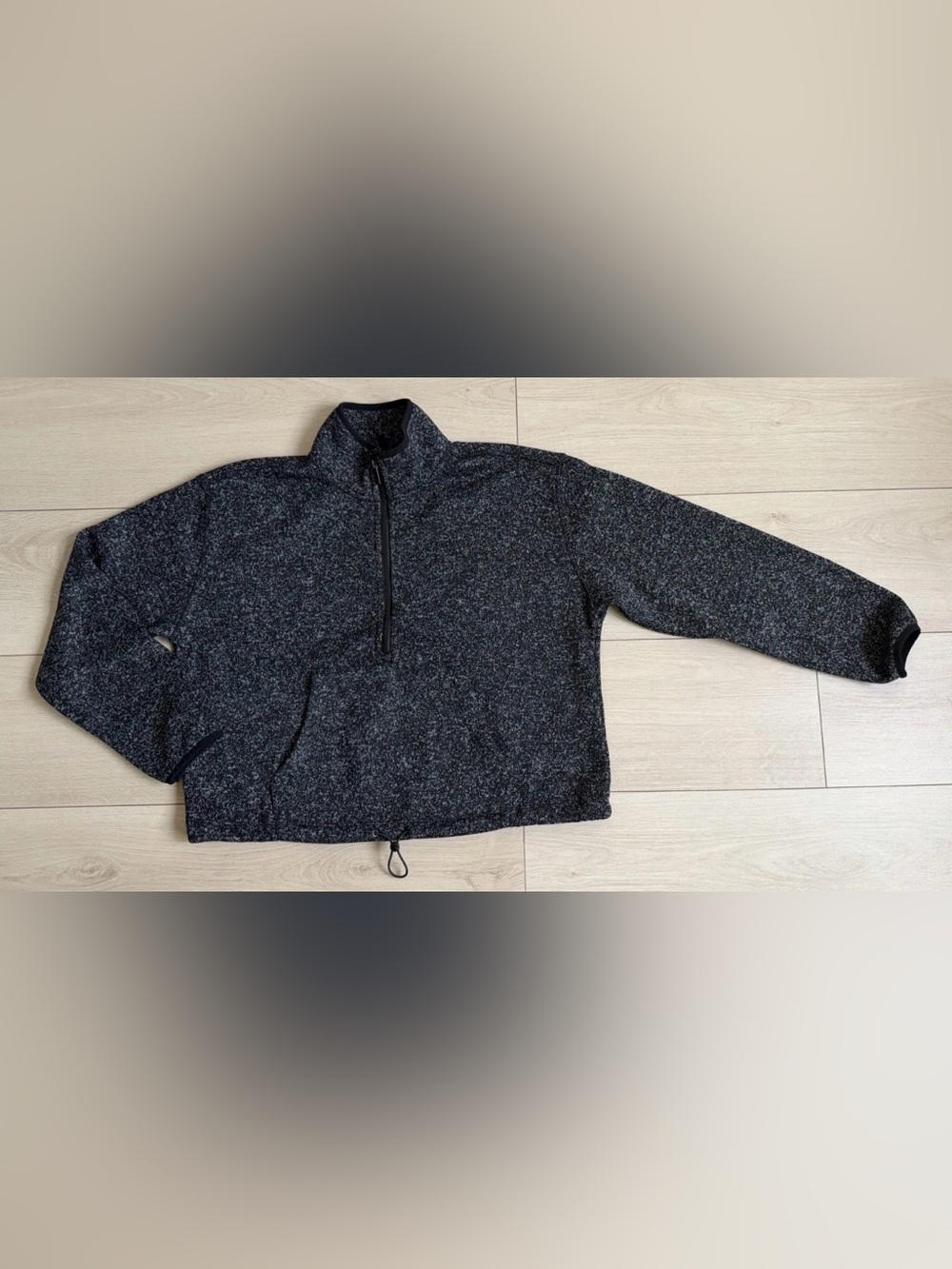 Dkny Men's Black Charcoal Zip-Up Sweater